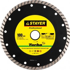 Круг отрезной алмазный для УШМ, STAYER, PROFESSIONAL, 3662-180_z01