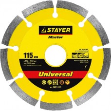 Круг отрезной алмазный для УШМ, STAYER, MASTER, 36671-115