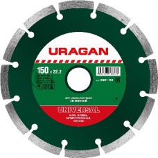 Круг отрезной алмазный для УШМ, URAGAN, 36691-150