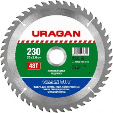 Диск пильный  по дереву, URAGAN, 36802-230-30-48
