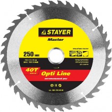 Диск пильный по дереву, STAYER, MASTER, 3681-250-30-40
