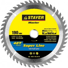 Диск пильный по дереву, STAYER, MASTER, 3682-190-20-48
