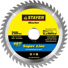 Диск пильный по дереву, STAYER, MASTER, 3682-200-30-48