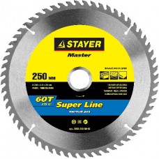 Диск пильный по дереву, STAYER, MASTER, 3682-250-30-60