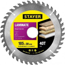 Пильный диск по ламинату, STAYER, MASTER, 3684-185-30-40