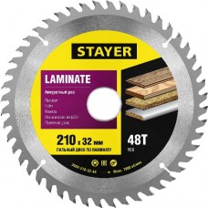 Пильный диск по ламинату, STAYER, MASTER, 3684-210-32-48