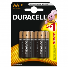 Элемент питания LR6-6BL BASIC (блист.6шт) Duracell Б0014859