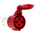 Розетка кабельная 32A 3P+E 380В IP44 ЭКФ (224) ps-224-32-380