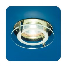 Светильник Quartz 51 2 04 с накладным стеклом круглый зол. MR 16 ИТАЛМАК IT8055B