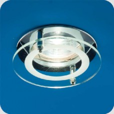 Светильник Quartz 51 2 05 с накладным стеклом круглый MR16 хром ИТАЛМАК IT8056