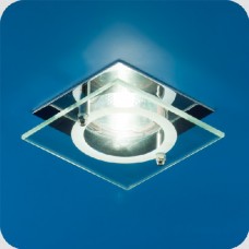 Светильник Quartz 51 4 05 с накладным стеклом квадрат. MR16 хром ИТАЛМАК IT8062