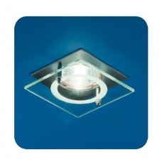 Светильник Quartz 51 4 12 с накладным стеклом квадрат. мат. хром MR 16 ИТАЛМАК IT8190B