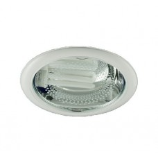 Светильник Downlight 226 03 01 круглый встраиваемый для компакт. люм. лампы 2x26W E27 со стеклом белый ИТАЛМАК IT8144F