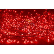 Электрогирлянда "Мишура LED" 3м 288LED красн. прозр. провод 18Вт 220В IP20 NEON-NIGHT 303-602