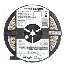 Лента светодиодная 71 762 NLS-3528CW60-4.8-IP20-12V R5 (уп.5м) Navigator 4670004717622
