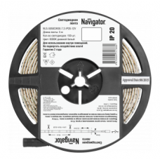 Лента светодиодная 71 766 NLS-5050CW30-7.2-IP20-12V R5 (уп.5м) Navigator 4670004717660