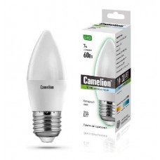 Лампа светодиодная LED7-C35/845/E27 7Вт свеча 4500К белый E27 560лм 220В Camelion 12078