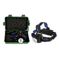 Фонарь налобный E150 (аккум. 220В CREE 3Вт пласт. бокс; черн.) Ultraflash 12188