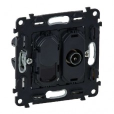 Механизм розетки TV Valena In'matic с топологией "звезда"/RJ45 CAT.6 UTP Leg 753055
