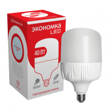 Лампа светодиодная высокомощная LED 40Вт E27 6500К Экономка Космос Eco40wHWLEDE2765