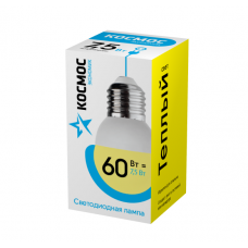 Лампа светодиодная LED "Экономик" GL45 7.5Вт 220В E27 3000K Космос LkecLED7.5wGL45E2730