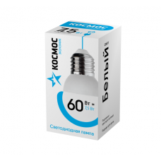 Лампа светодиодная LED "Экономик" GL45 7.5Вт 220В E27 4500K Космос LkecLED7.5wGL45E2745