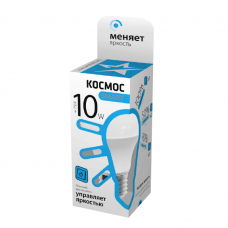 Лампа светодиодная LED A60 10Вт 220В E27 4500К 3 уровня яркости Космос Smart LksmLEDSD10wA60E2745