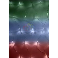 Электрогирлянда "Сеть" с контроллером 1.5х1.5м 150LED мульти. прозр. провод 12Вт 220В IP20 NEON-NIGHT 215-129