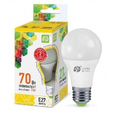 Лампа светодиодная LED-A60-standard 7Вт 160-260В E27 3000К 630лм ASD 4690612001692