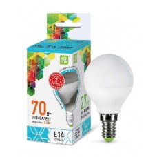Лампа светодиодная LED-шар-standard 7.5Вт 160-260В E14 4000К 675лм ASD 4690612003979
