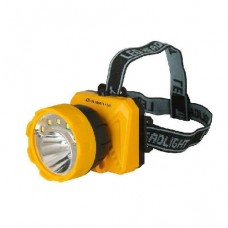 Фонарь налобный LED 5372 (5SMD + 1Вт 2 режима; желт./черный) Ultraflash 12416