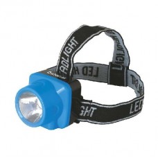 Фонарь налобный LED5374 (220В LED 1 режим; голуб.) Ultraflash 12427