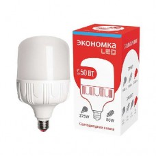 Лампа светодиодная высокомощная LED 50Вт E40 6500К ЭКОНОМКА Eco50wHWLEDE4065