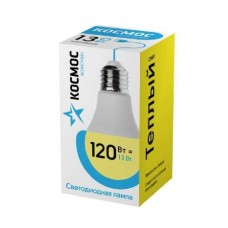 Лампа светодиодная LED "Экономик" A60 13Вт 220В E27 3000К КОСМОС LkecLED13wA60E2730