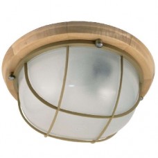 Светильник НББ 03-100-010 IP65 "Терма 1102" круг большой мат. /корпус с решеткой дер. липа (инд. упак.) Элетех 100550102