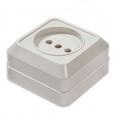 Розетка 1-м BOLLETO накл. 7022 белый ASD 4680005959785