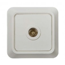 Розетка ТВ BOLLETO накл. 7027 белый ASD 4680005959815