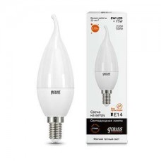 Лампа светодиодная LED Elementary Candle Tailed E14 8Вт 2700К Gauss 34118