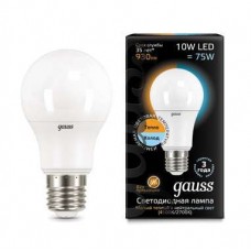 Лампа светодиодная LED A60 E27 10Вт 2700К/4100К CTC Gauss 102502110-T