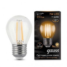 Лампа светодиодная Filament Шар E27 7Вт 2700К GAUSS 105802107