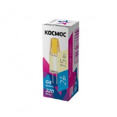 Лампа светодиодная LED 2Вт 220В G4 3000К КОСМОС LksmLED2wJCG4220v30