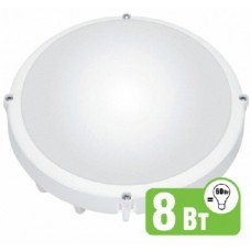 Светильник 94 827 NBL-R1-8-4K-WH-IP65-LED (НПП 1301 белый круг) Navigator 4607136948273