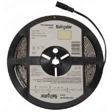 Лента светодиодная 71 411 NLS-3528WW120-9.6 IP65 12B R5 (уп.5м) Navigator 4670004714119