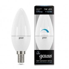 Лампа светодиодная Led Candle-dim E14 7Вт 4100К диммируемая Gauss 103101207-D