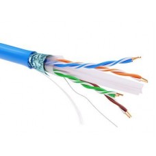 Кабель информационный экранированый F/UTP 4х2 кат.6 PVC син. ДКС RN6FUPV3BL