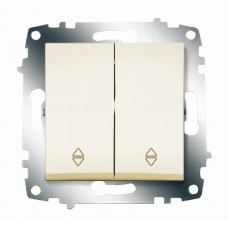 Переключатель 2-кл. Cosmo схема 6 крем. ABB 619-010300-211