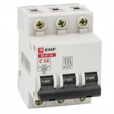 Автоматический выключатель 3п C 63А ВА 47-29 4.5кА Basic EKF mcb4729-3-63C