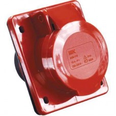 Розетка скрытой установки 16А 3P+E 380В IP44 ССИ-414 ИЭК PSR42-016-4
