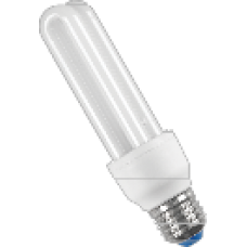 Лампа люминесцентная компактная КЭЛР-2U 15Вт E27 2700К Т4 ECOLIGHT ИЭК LLEP10-27-015-2700-T4