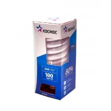 Лампа люминесцентная компактная SPC 20Вт E27 4000К Космос LKsmT2SPC20wE2742